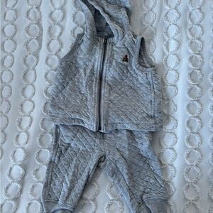 GAP Light Gray Quilted Baby Outfit